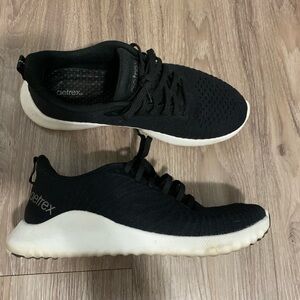 Aetrex Black and White Athletic Shoes